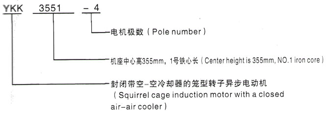 YKK系列(H355-1000)高压YKK5602-8/710KW三相异步电机西安泰富西玛电机型号说明